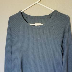 3️⃣💲2️⃣0️⃣ CHASER Green waffle lightweight sweater top  S